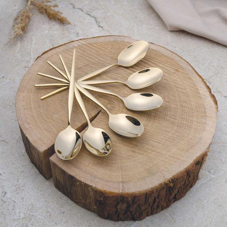 Berlinger Haus, sztućce, połysk champagne, 24 elementy