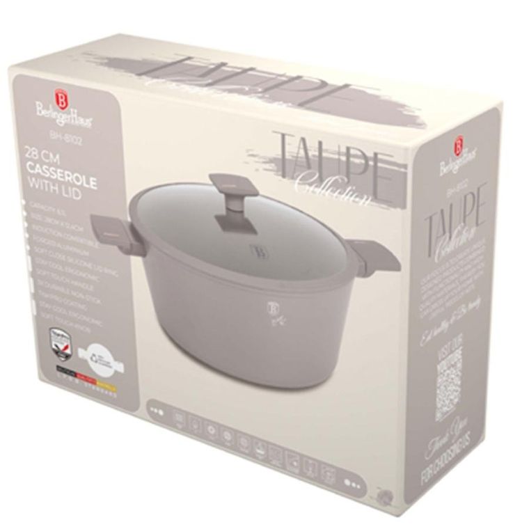 Berlinger Haus, Taupe, garnek tytanowy z pokrywą, 6.1l