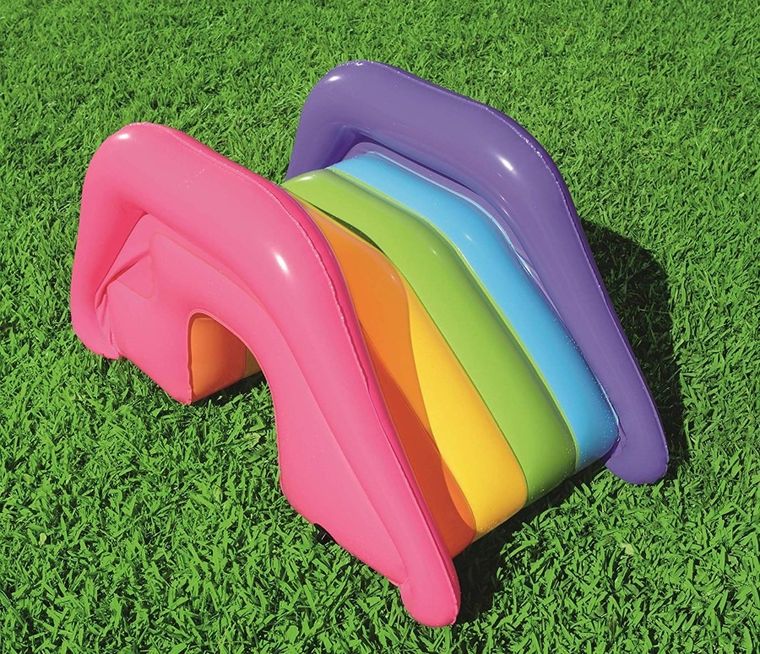 Bestway, basen dmuchany ze zjeżdzalnią i fontanną, słoneczna kraina, 237-201-104 cm