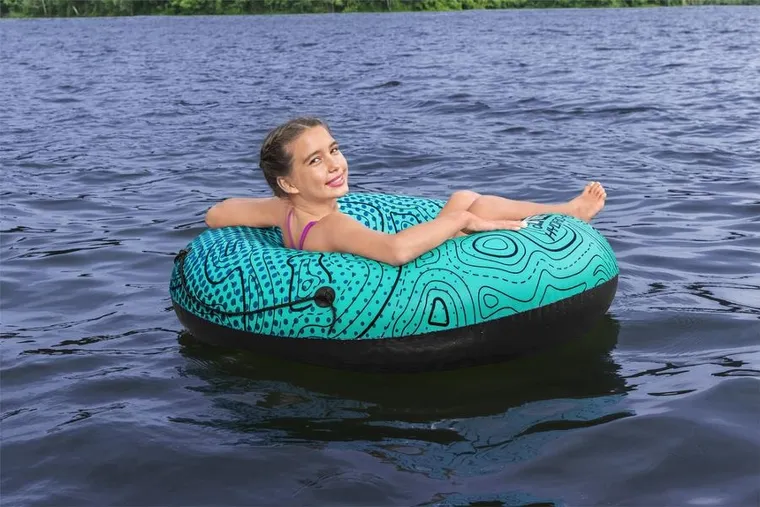 Bestway, dmuchane koło do pływania, niebieskie, 106 cm