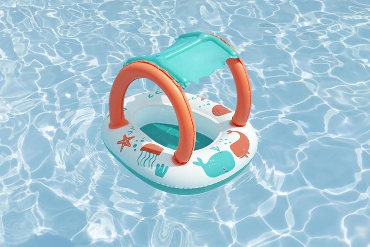 Bestway, dmuchany ponton dla dzieci, z daszkiem