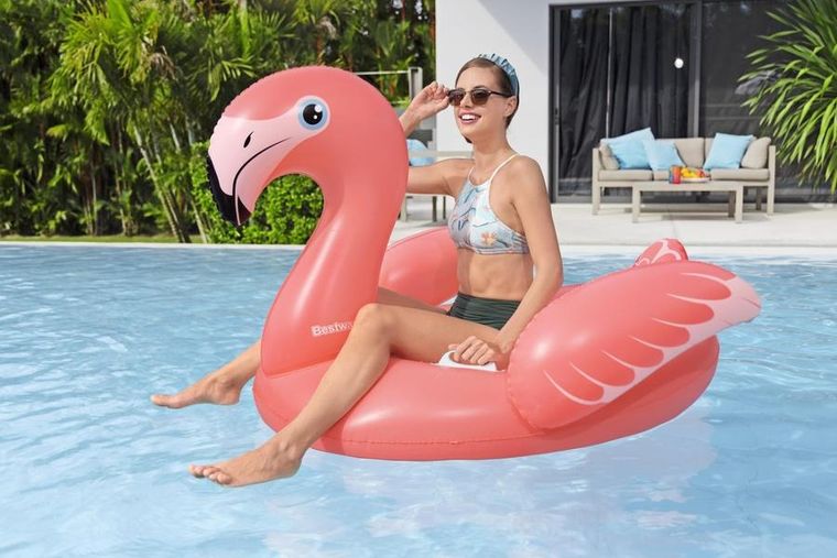 Bestway, Flaming dmuchany do pływania, 168-120 cm