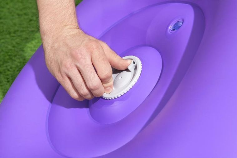 Bestway, Kosmos LED, fotel dmuchany, fioletowy, 72-72-64 cm