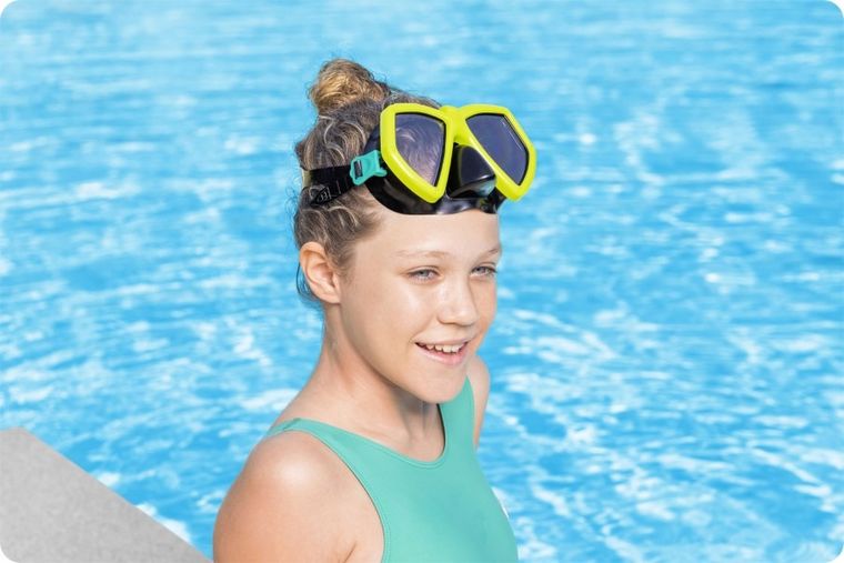 Bestway, maska do pływania, żółta