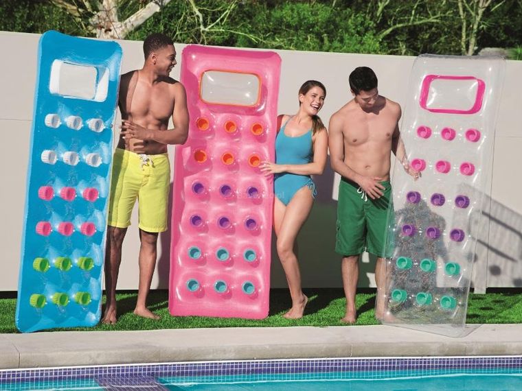 Bestway, materac plażowy z okienkiem, przeźroczysty, 188-71 cm