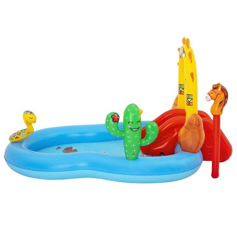 Bestway, plac zabaw dmuchany, Dziki Zachód, 264-188-140 cm