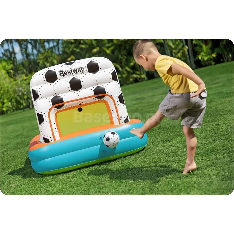 Bestway, plac zabaw dmuchany z piłkami. 120-107-84 cm