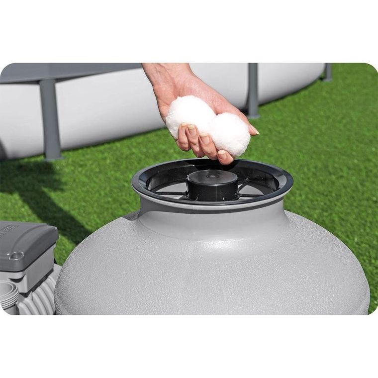 Bestway, pompa piaskowa, 11355 l/h + piasek, 50 kg