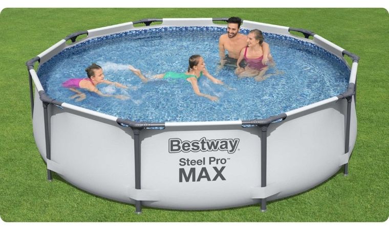 Bestway, Steel Pro Max, basen stelażowy z pompą filtracyjną, 3,05-0,76m