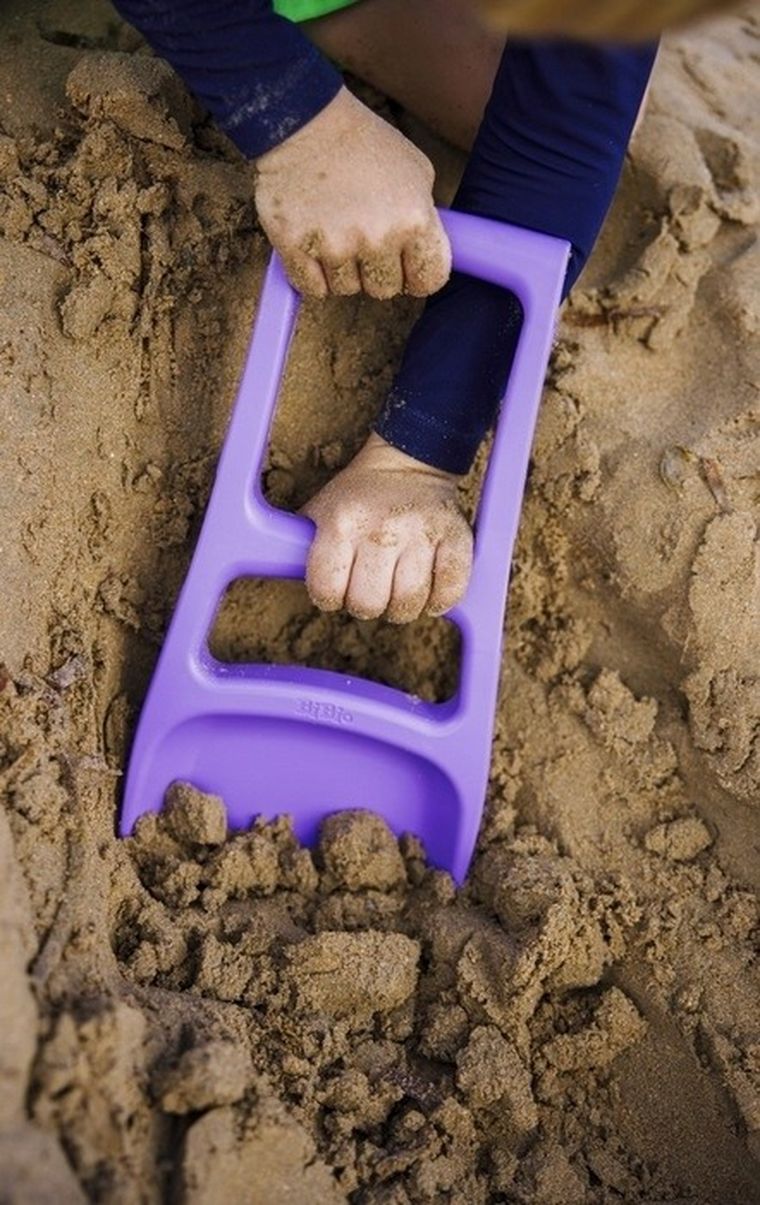 Bibio, duża łopata do piasku, turkus