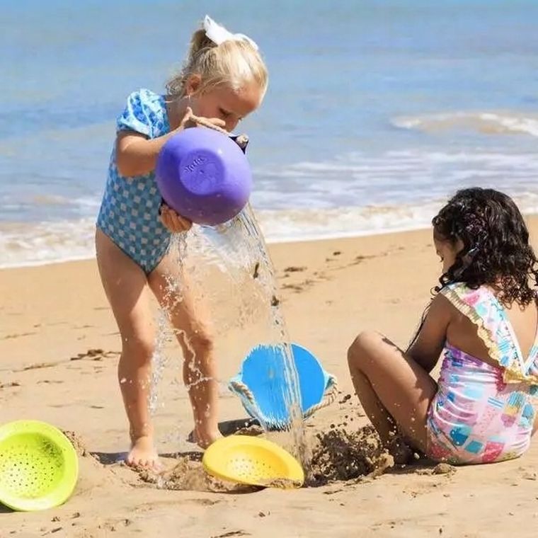 Bibio, wiaderko do piasku z sitkiem, fiolet