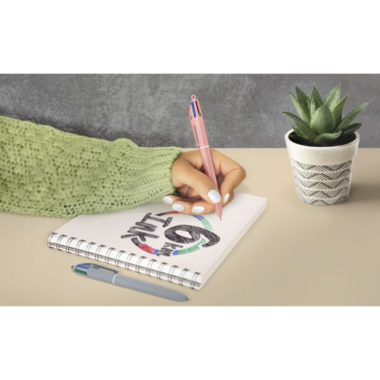 Bic, 4 Colors, Mineral Tones, długopis kolorowy 4w1