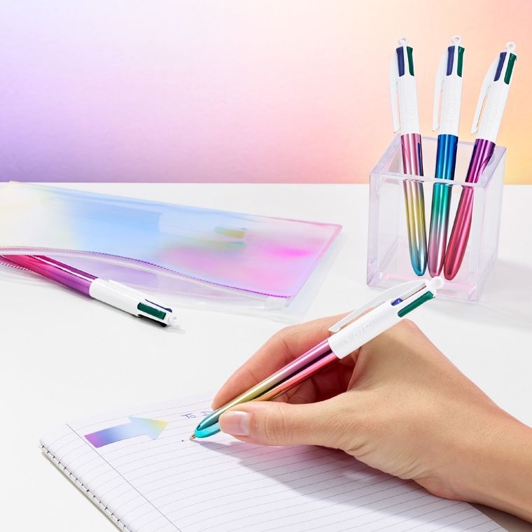 Bic, 4 Colours, Gradient, długopis kulkowy z 4 wkładami
