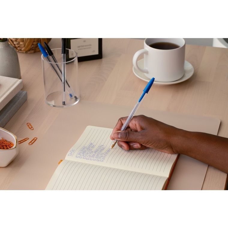 Bic, Cristal Original Med, długopis, niebieski, 4 szt.