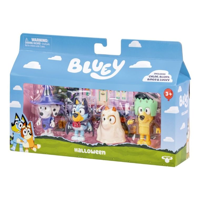 Bluey, Bal Przebierańców, zestaw figurek, 4 szt.