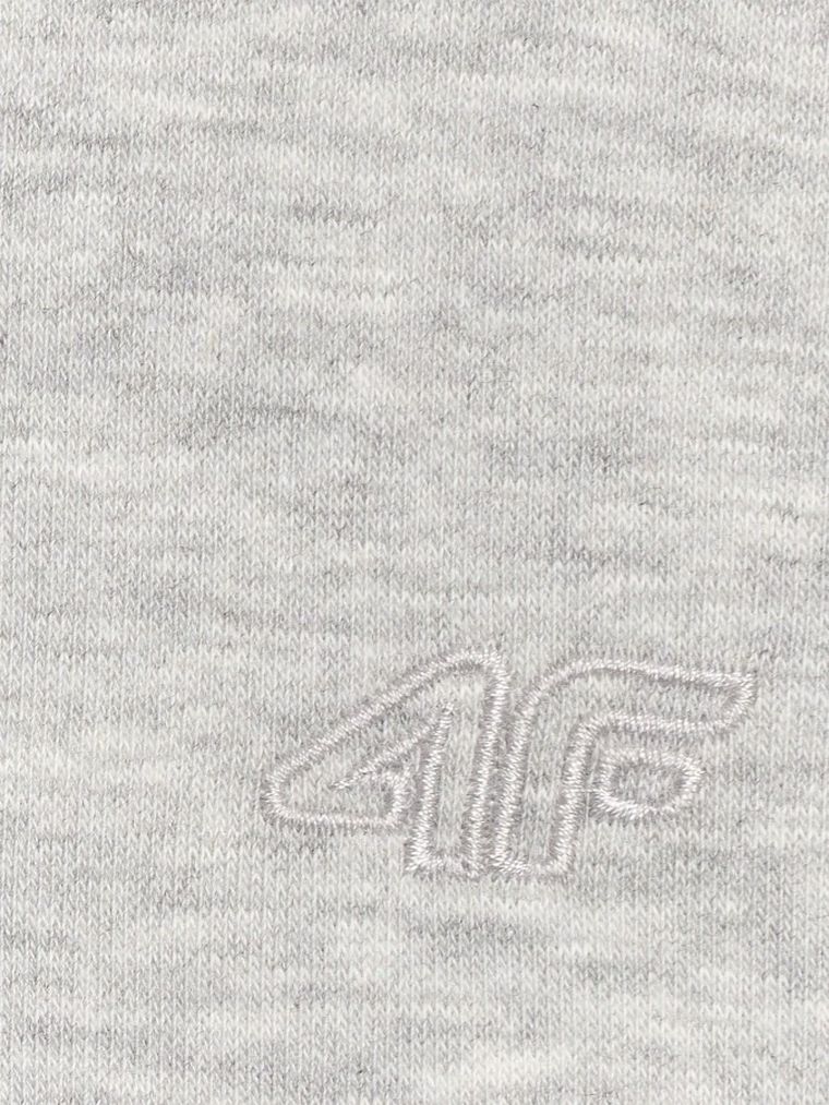 Bluza chłopięca z kapturem, szara, 4F