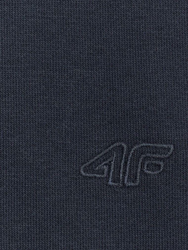 Bluza dziewczęca z kapturem, granatowa, 4F