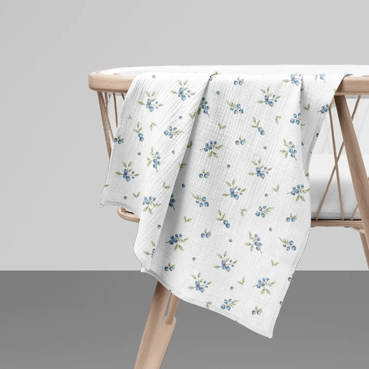 Bocioland, pieluszki muślinowe, zielony, 70-70 cm, 3 szt.