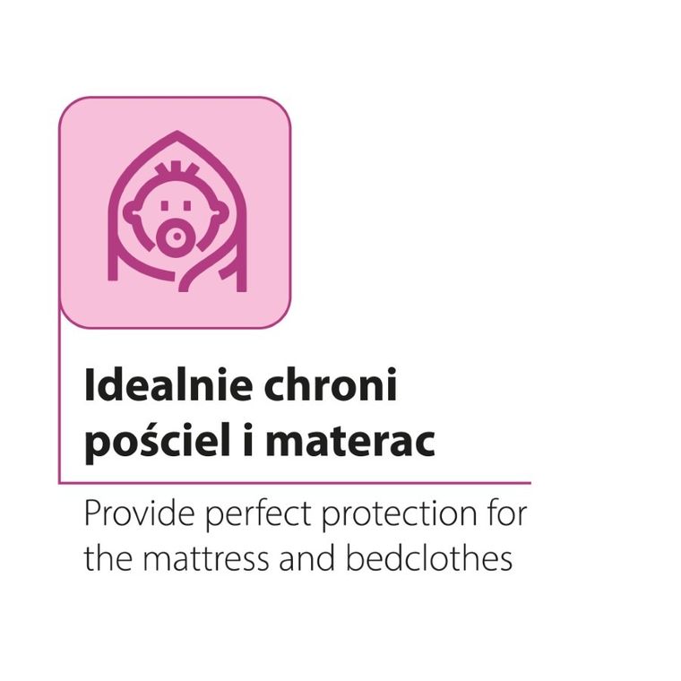 Bocioland, wielofunkcyjne podkłady higieniczne z przylepcem, jednorazowe, 90-60 cm, 10 szt.