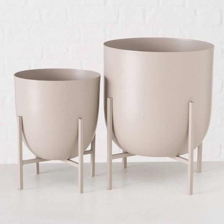 Boltze Home, komplet osłonek na doniczkę z metalu, Kilana, 2 szt.