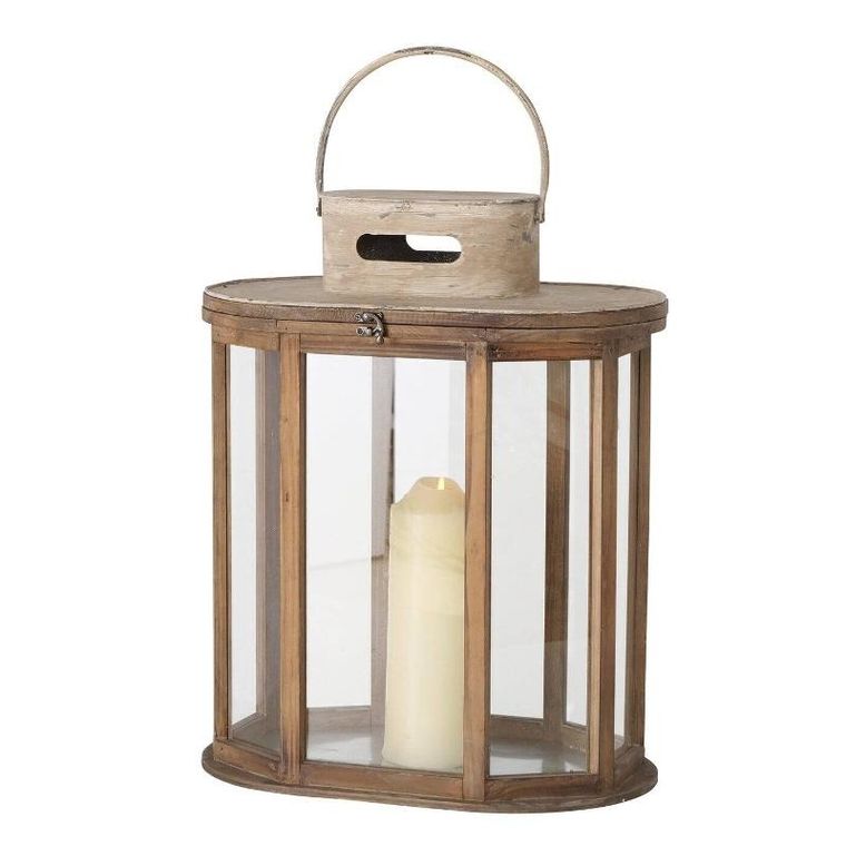 Boltze Home, lampiony drewniane Luarie, 2 szt.