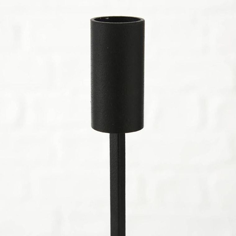 Boltze Home, metalowe świeczniki Fio, 3 szt., czarne