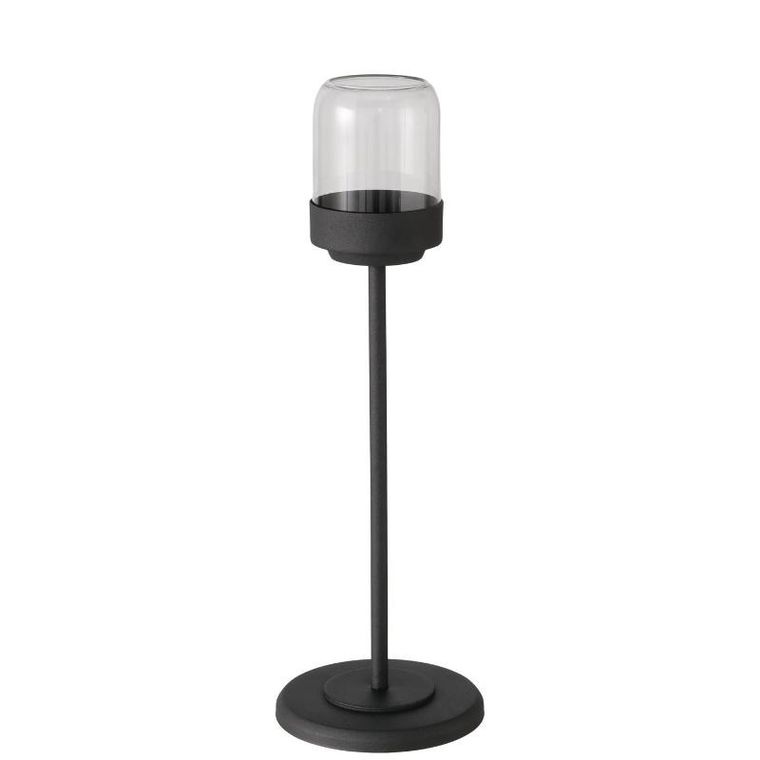 Boltze Home, Senza, zestaw metalowych lampionów ze szklaną kopułą, 3 szt.