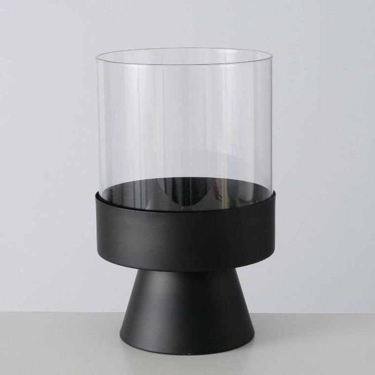 Boltze Home, świeczniki nowoczesne z czarnymi podstawami, Pallas, 2 szt.