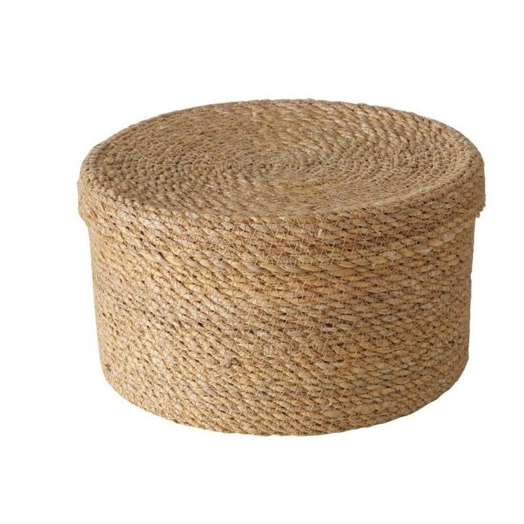 Boltze Home, zestaw koszy z trawy morskiej, Sophy, plecione z pokrywką