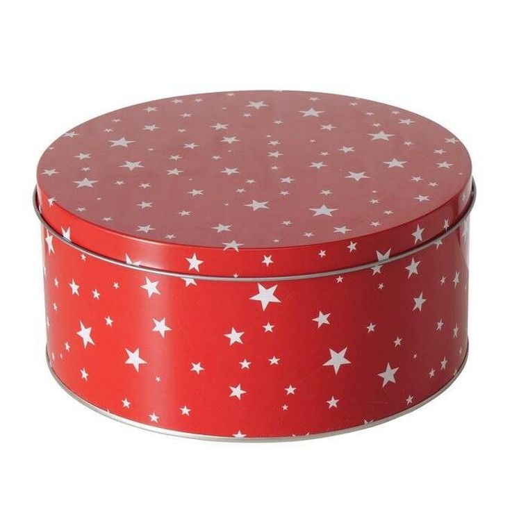 Boltze Xmas, Sterny, zestaw trzech puszek do przechowywania, średnica 13,5-20 cm