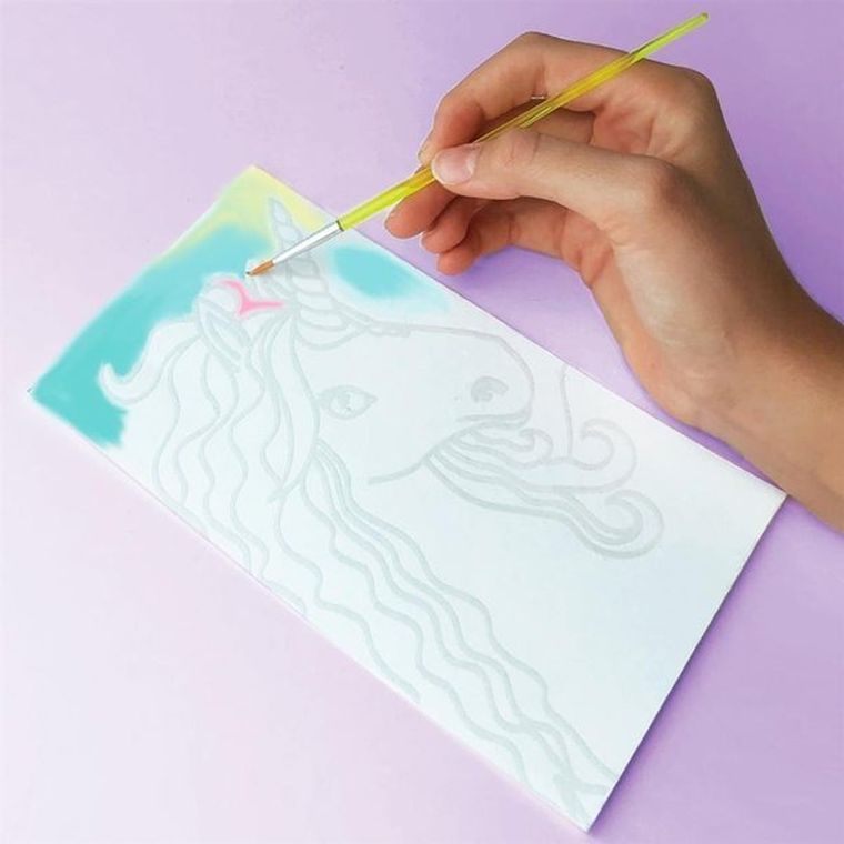 Box Candiy, Akwarele jednorożec i wróżka, zestaw artystyczny