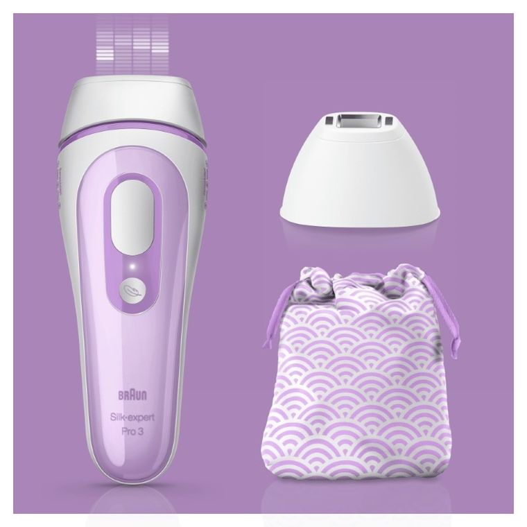 Braun, depilator świetlny, Silk-Expert, IPL PL3132, biały