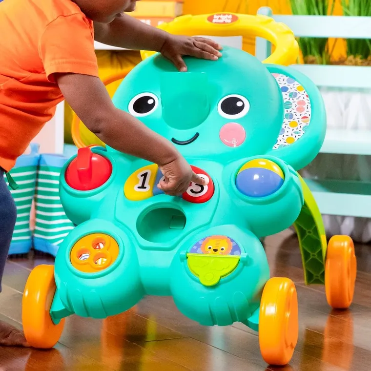Bright Starts, Stroll 'n Roll, chodzik interaktywny, pchacz dla dzieci, 2w1