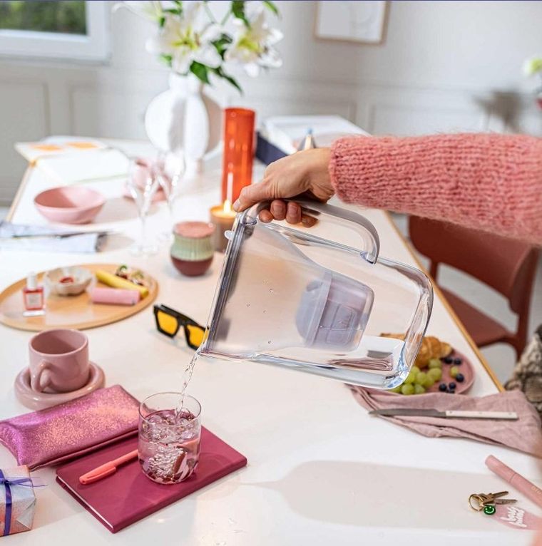 Brita, Style Essential, dzbanek filtrujący, XL, biały + MX Pro Pure Performance, filtr