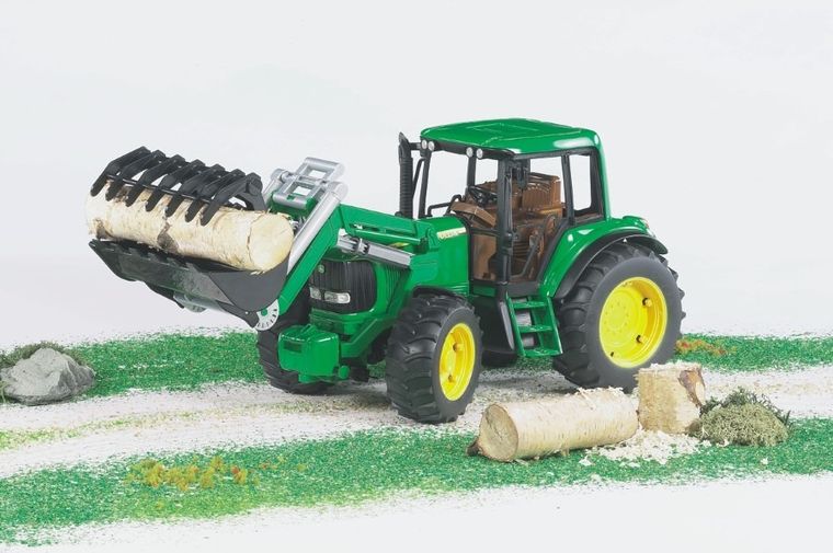 Bruder, Traktor John Deere 6920 z ładowarką czołową