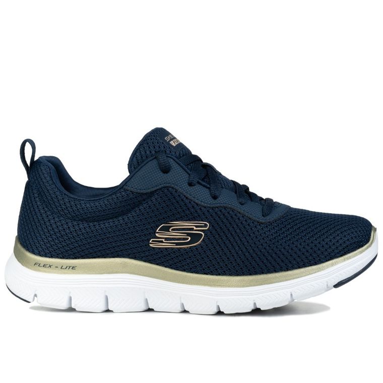 Buty sportowe damskie, granatowe, Skechers Flex Appeal Brilliant View
