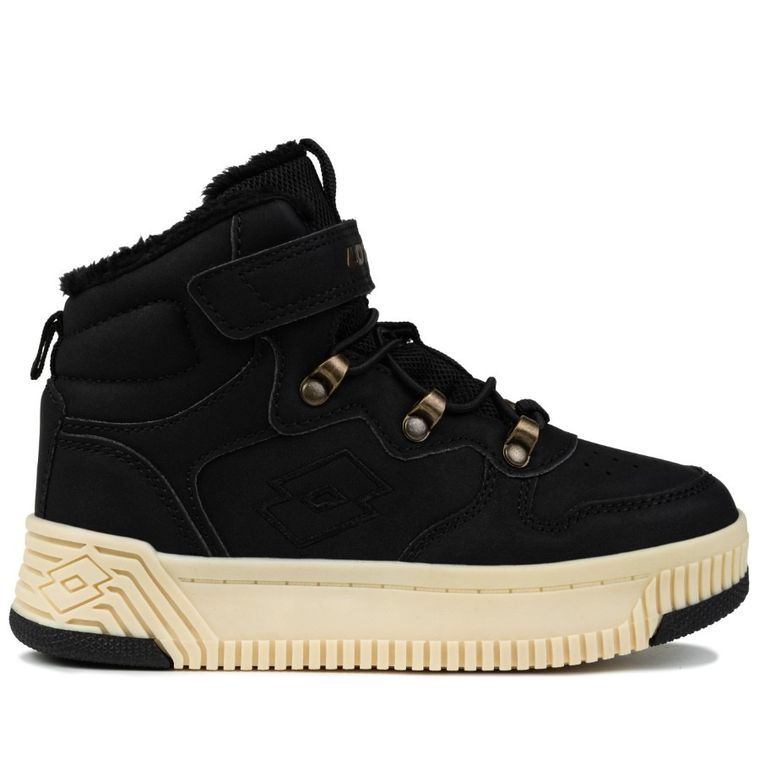 Buty zimowe dziecięce, ocieplane, czarne, Lotto