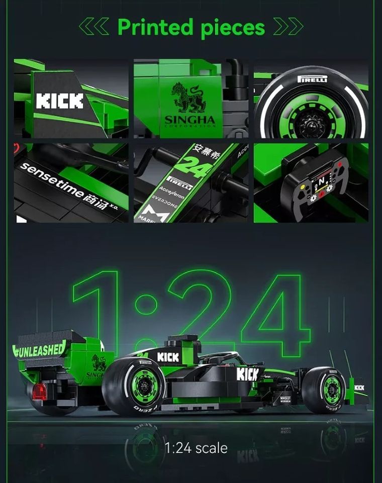 Cada, F1 Kick Sauber, pojazd, klocki konstrukcyjne, 314 elementów