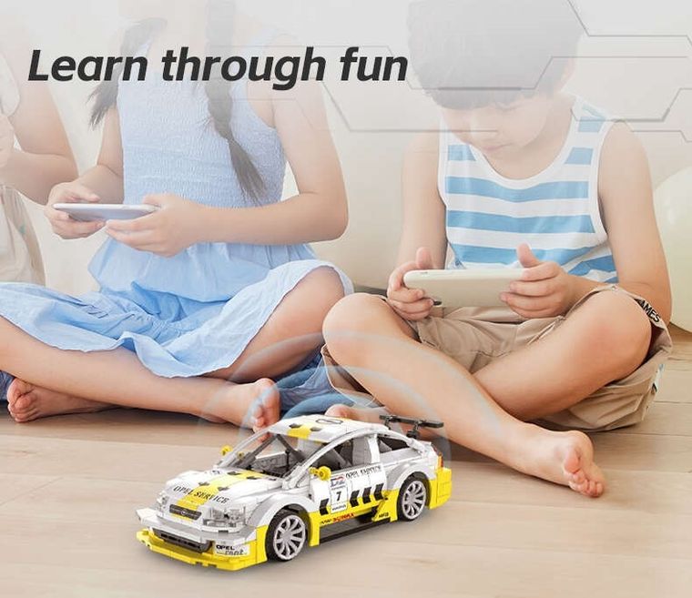 Cada, Opel Astra V8 Coupe, Dual Mode, pojazd zdalnie sterowany, biały, 1:20, 330 elementów