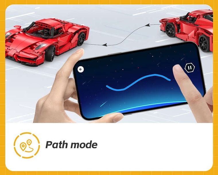 Cada, Red Blade Sport Car, pojazd zdalnie sterowany, Dual Mode, czerwony, 1:14, 32 cm, 405 elementów