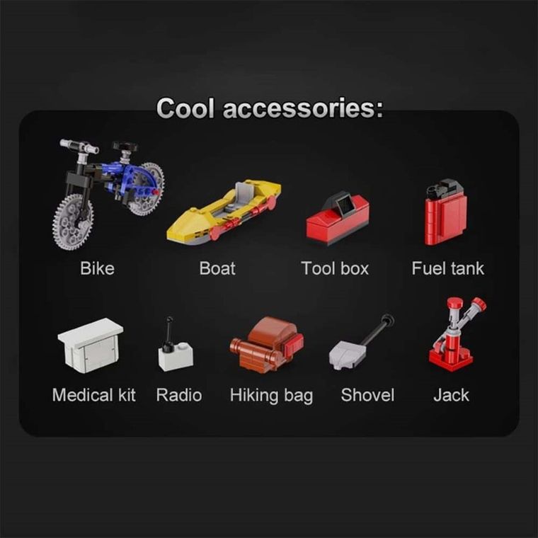 Cada, Suzuki Jimny, klocki konstrukcyjne, pojazd 2w1, 1803 elementy