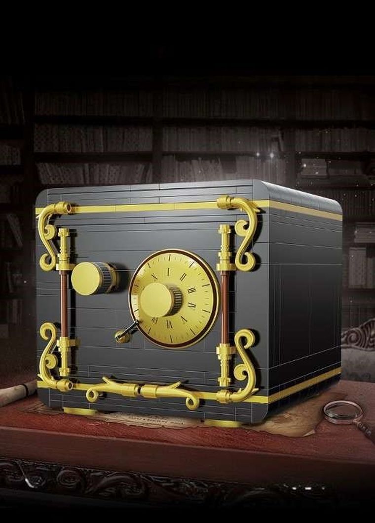 Cada, The Secret of Safe, czarny sejf, 442 elementy
