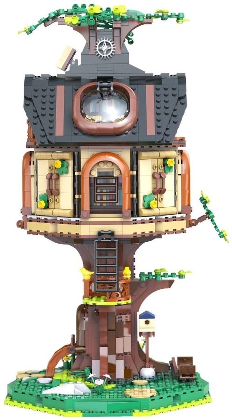 Cada, Tree House Library, Biblioteka w domku na drzewie, LED, 1808 elementów