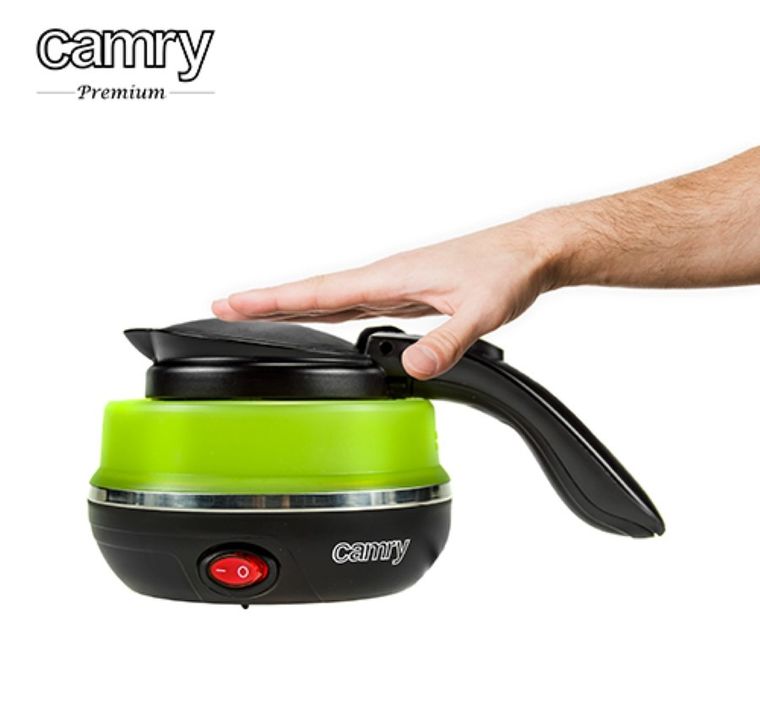 Camry, czajnik elektryczny, plastikowy Silicon Travel, 0.5 L, 750W, CR 1265