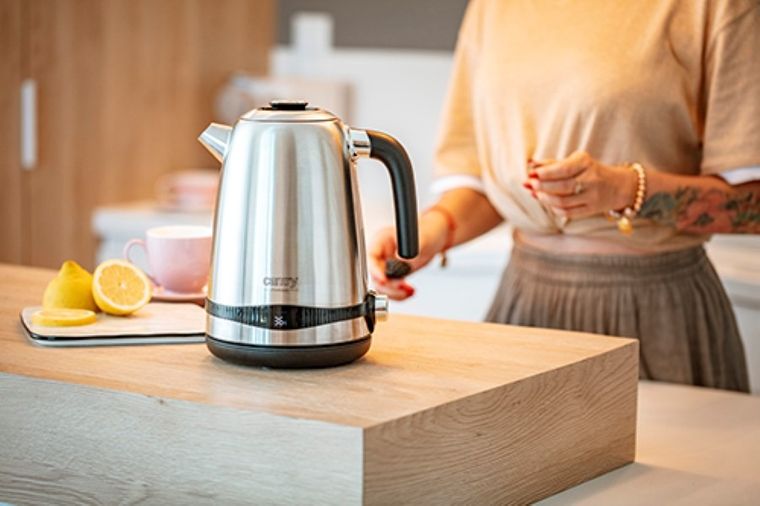 Camry, czajnik stalowy z LCD i regulacją temperatury, CR 1291, 1.7 l