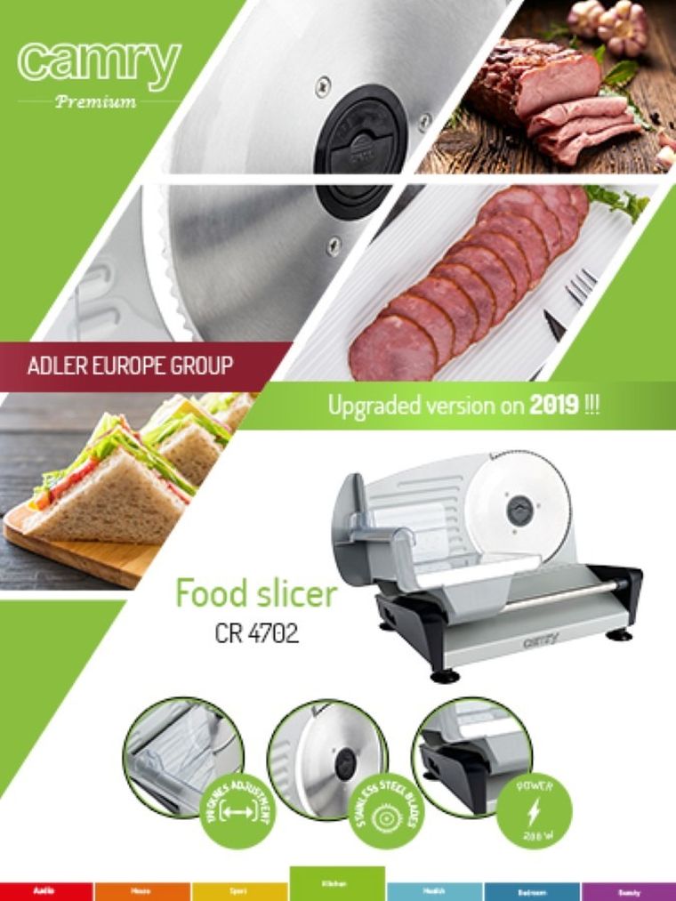 Camry, krajalnica, 200W, CR 4702