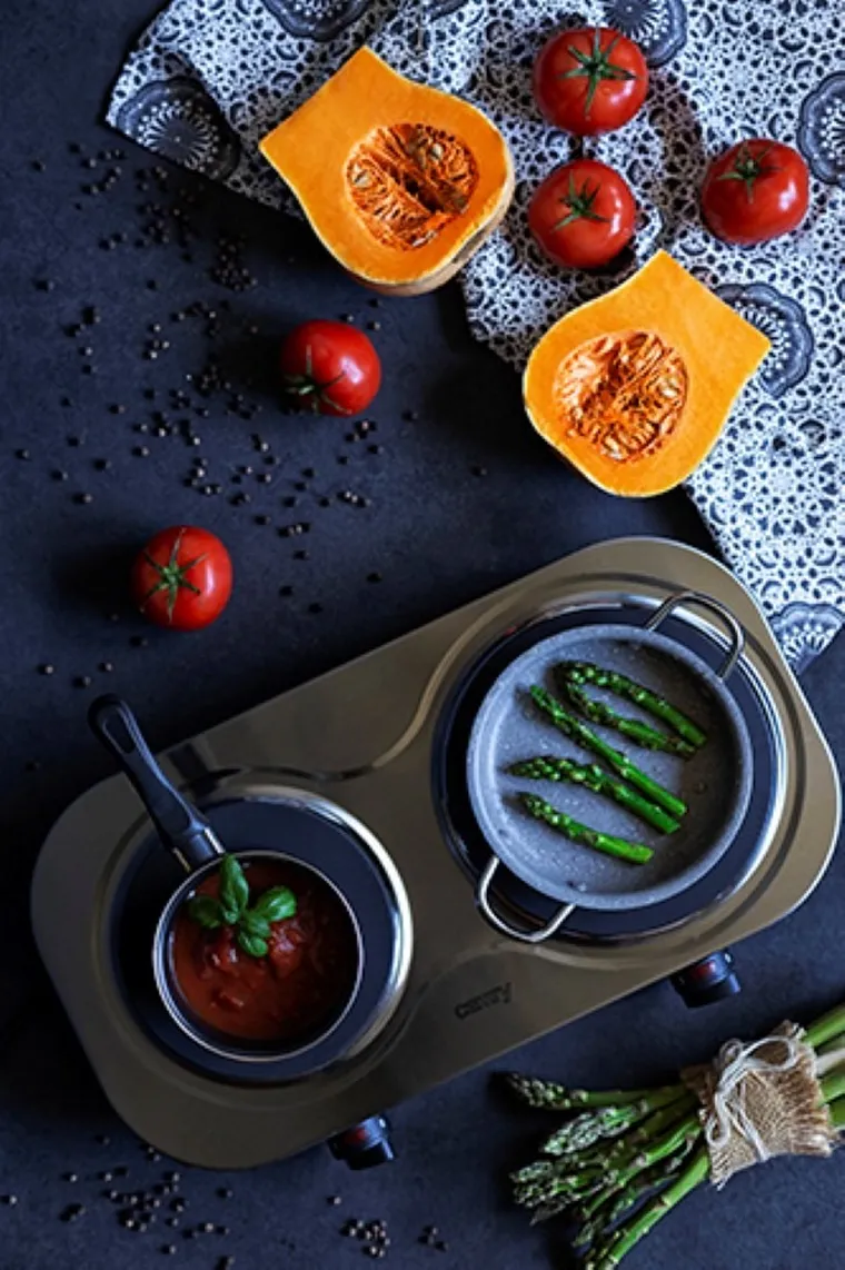 Camry, kuchenka elektryczna dwupalnikowa, 2500W, CR 6511