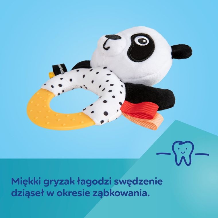 Canpol babies, BabiesBoo, sensoryczna zabawka z gryzakiem i grzechotką