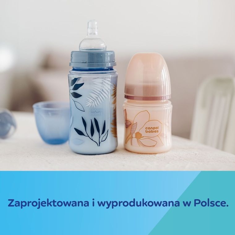 Canpol babies, EasyStart, Gold, butelka antykolkowa, pink, 240 ml