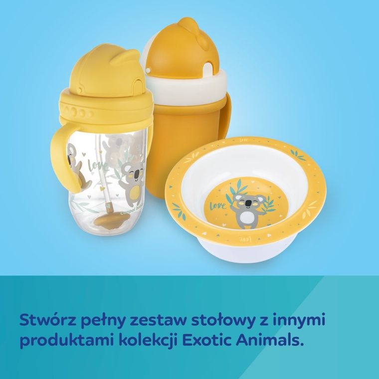 Canpol babies, Exotic Animals, Leniwiec, zestaw łyżek z melaminy, 2 szt.